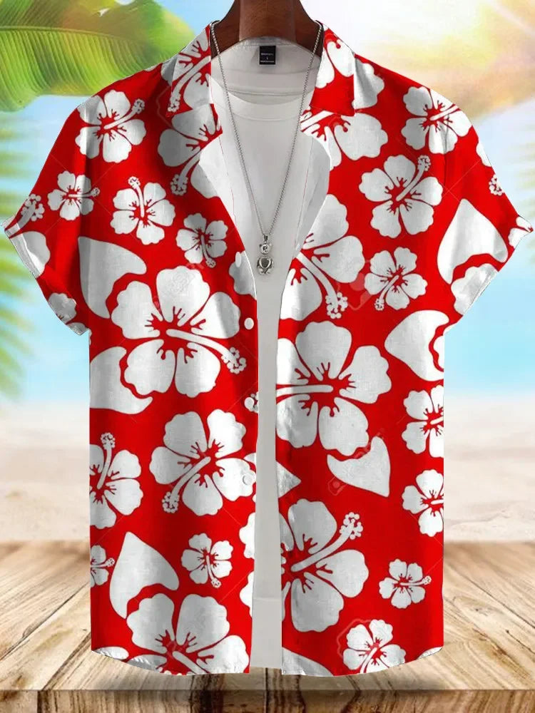Vice City Hawaiian Shirt — Retro '80s Beach Shirt for Men