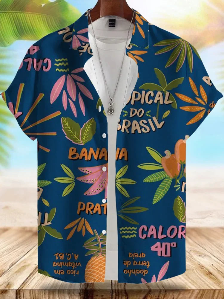 Vice City Hawaiian Shirt — Retro '80s Beach Shirt for Men