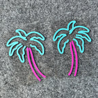 Vice City Neon Palm Tree Sticker Pack — Retro Car & Window Decals