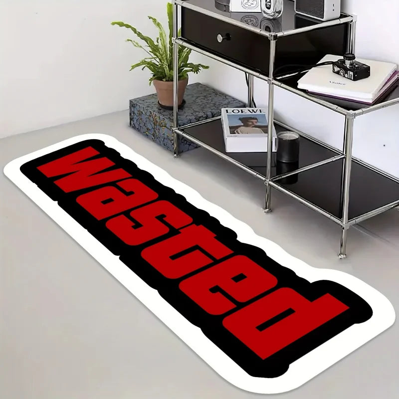 Vice City Runner Rug — Anti-Slip Floor Mat for Bedroom & Gaming Room