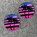 Vice City Neon Palm Tree Sticker Pack — Retro Car & Window Decals