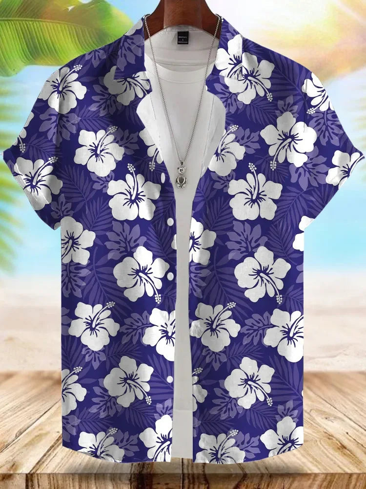 Vice City Hawaiian Shirt — Retro '80s Beach Shirt for Men
