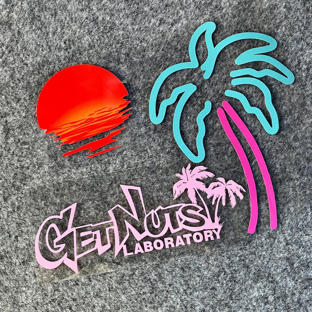 Vice City Neon Palm Tree Sticker Pack — Retro Car & Window Decals