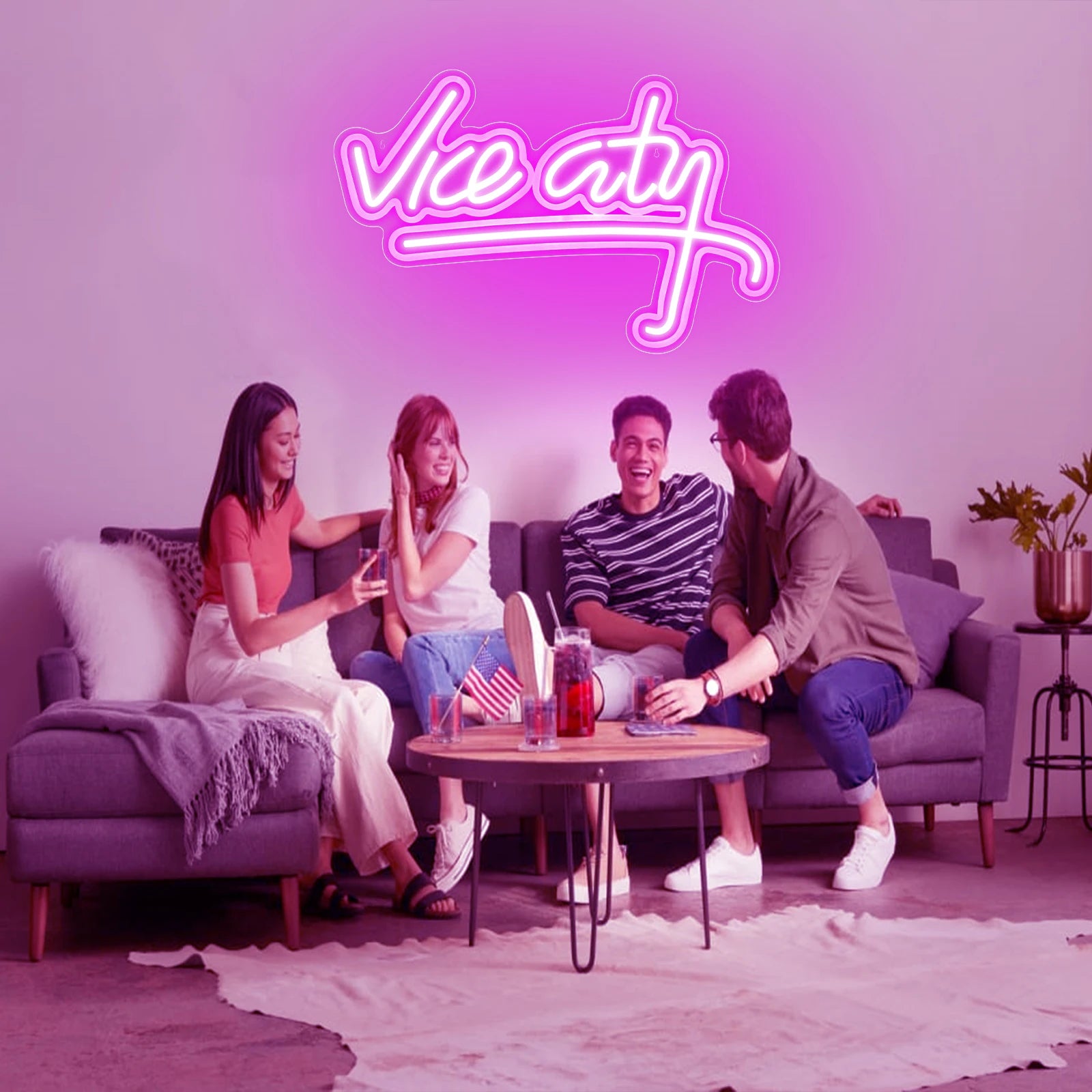 Vice City Neon Sign — USB LED Wall Light