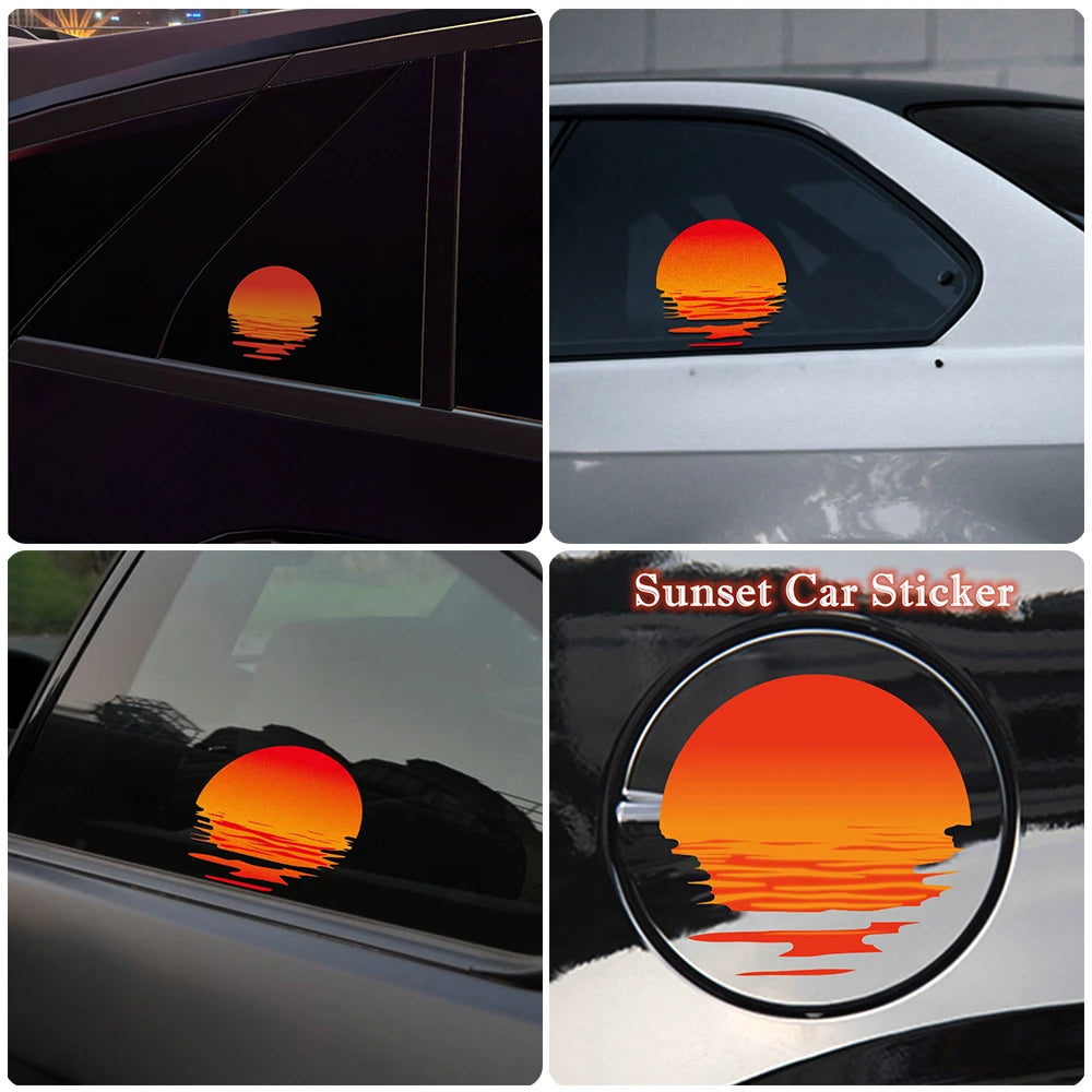 Vice City Neon Palm Tree Sticker Pack — Retro Car & Window Decals