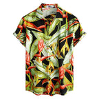 Vice City Hawaiian Shirt — Retro Tropical Print Shirt for Men