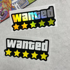 Wanted Reflective Sticker Decoration Protective Mirror