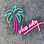 Vice City Neon Palm Tree Sticker Pack — Retro Car & Window Decals