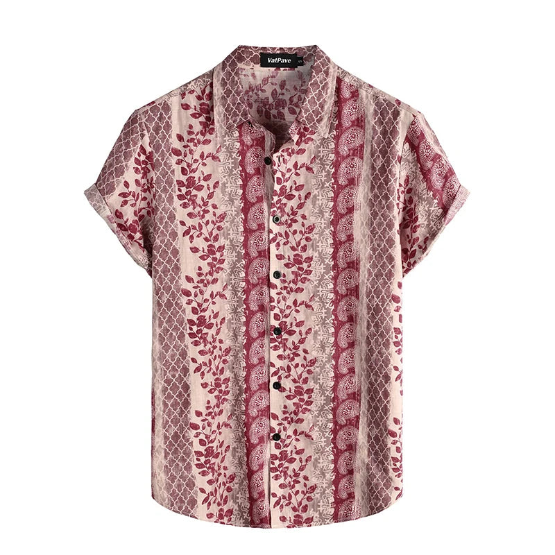 Vice City Hawaiian Shirt — Retro Tropical Print Shirt for Men