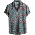 Vice City Hawaiian Shirt — Retro Tropical Print Shirt for Men