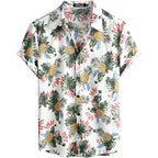 Vice City Hawaiian Shirt — Retro Tropical Print Shirt for Men