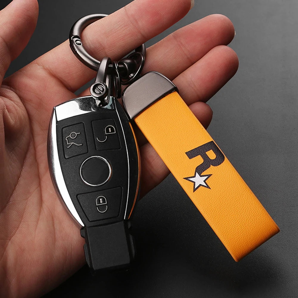 GTA Rockstar Logo Keychain