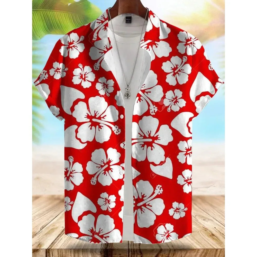 Vice City Hawaiian Shirt — Retro '80s Beach Shirt for Men