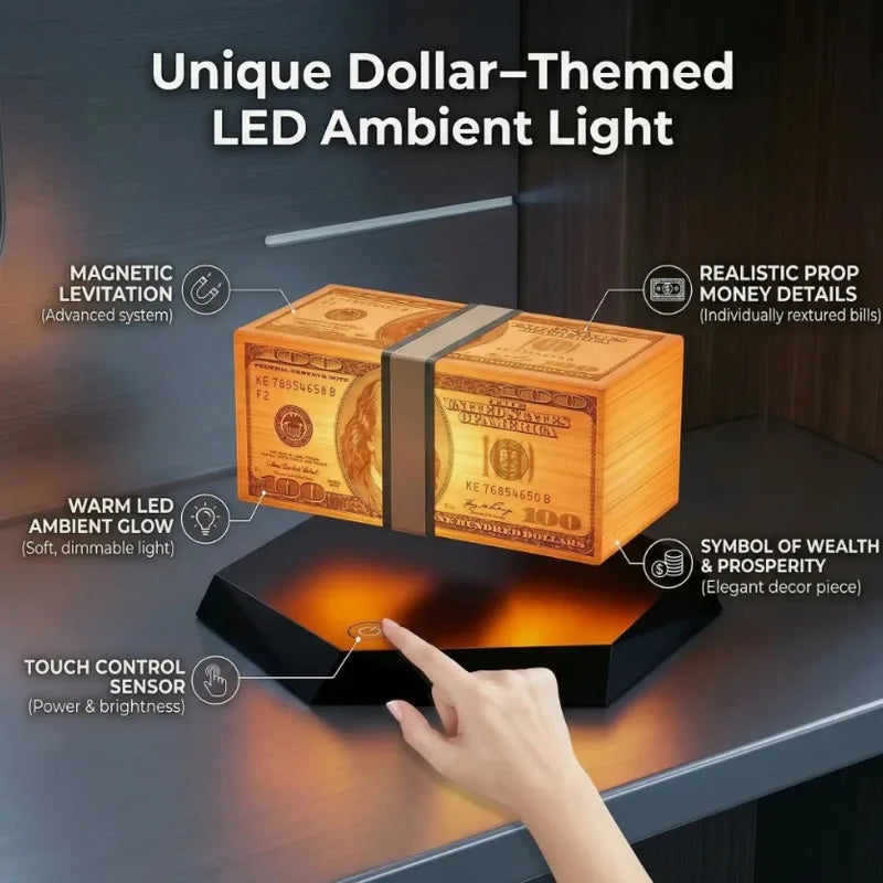 Floating Gold Bar LED Lamp 360°