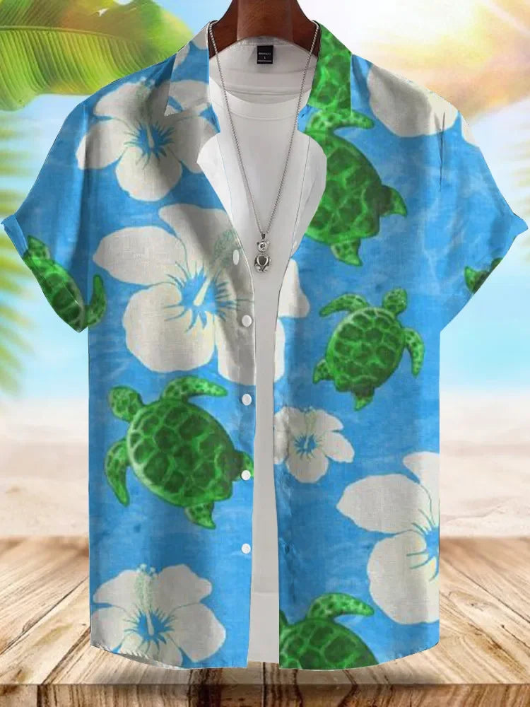 Vice City Hawaiian Shirt — Retro '80s Beach Shirt for Men