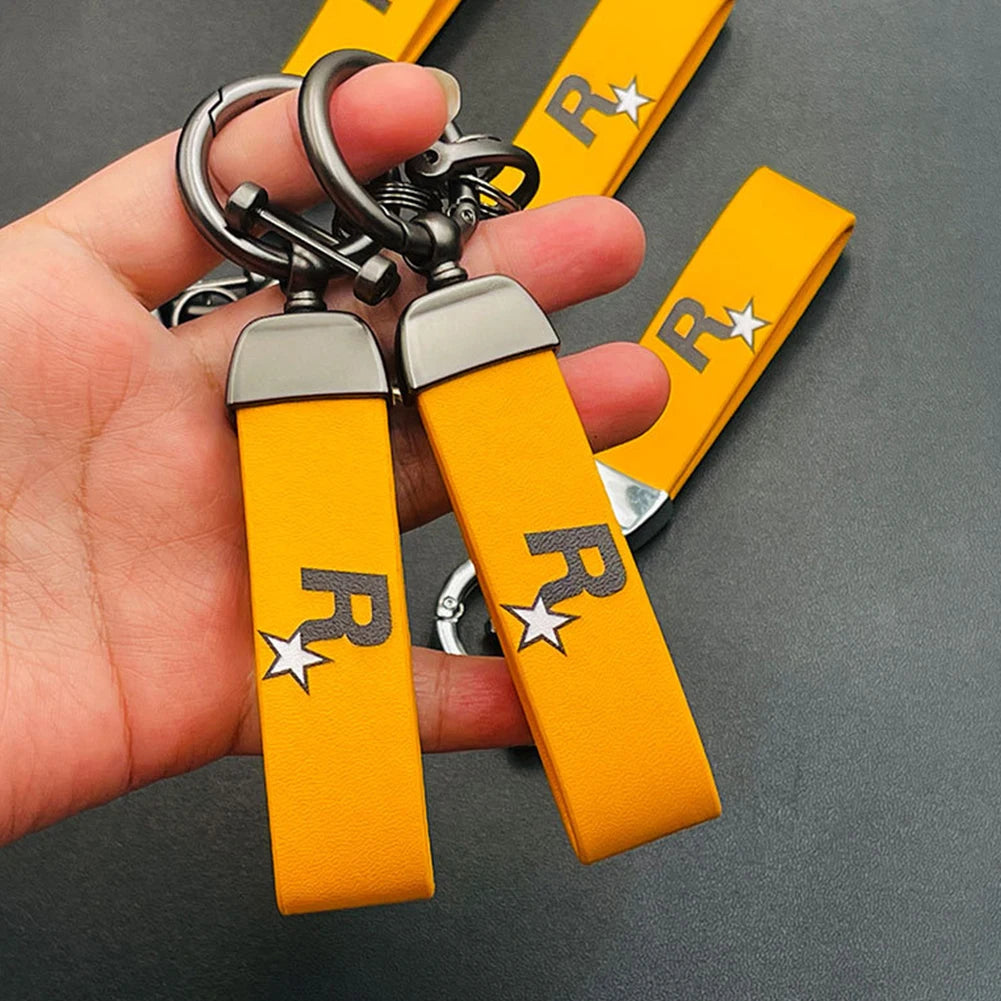 GTA Rockstar Logo Keychain