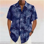 Vice City Palm Print Shirt — Coconut Tree Button-Down for Men