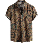 Vice City Hawaiian Shirt — Retro Tropical Print Shirt for Men
