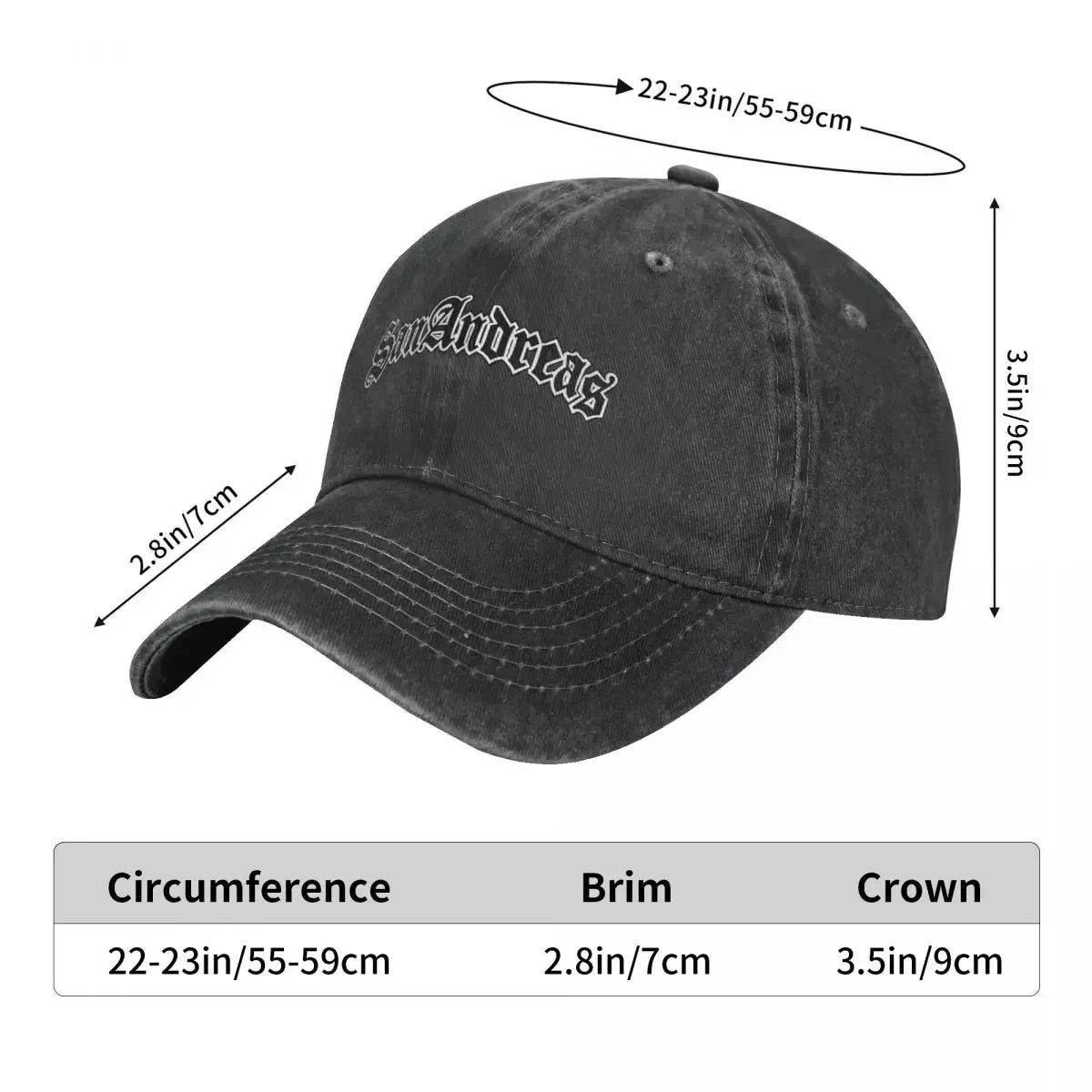 Classic San Andreas Logo Cap Unisex