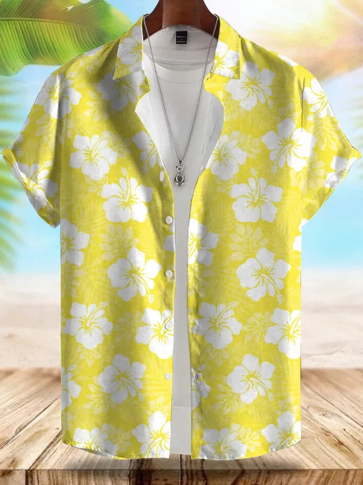 Vice City Hawaiian Shirt — Retro '80s Beach Shirt for Men