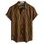 Vice City Hawaiian Shirt — Retro Tropical Print Shirt for Men