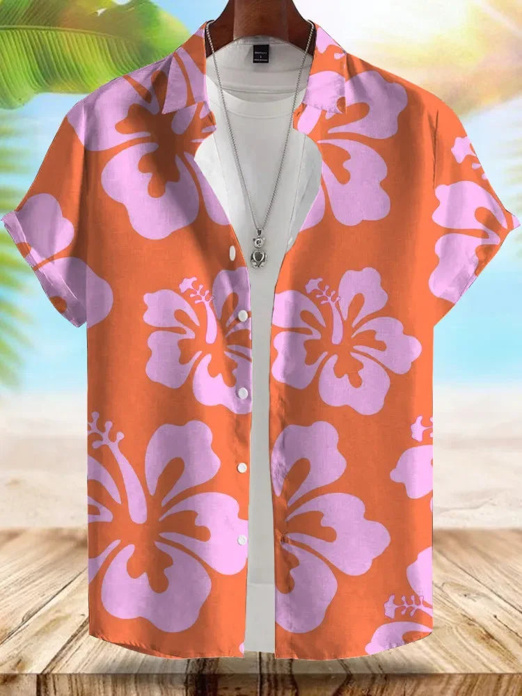 Vice City Hawaiian Shirt — Retro '80s Beach Shirt for Men