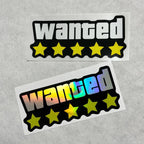 Wanted Reflective Sticker Decoration Protective Mirror